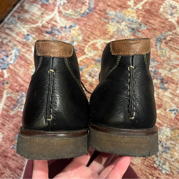 Johnston & Murphy Black Calder Chukka Leather Boots main image 6